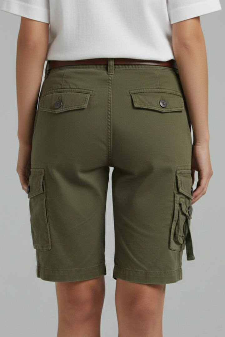 Bold Cargo Shorts with Multi-Pocket Detail