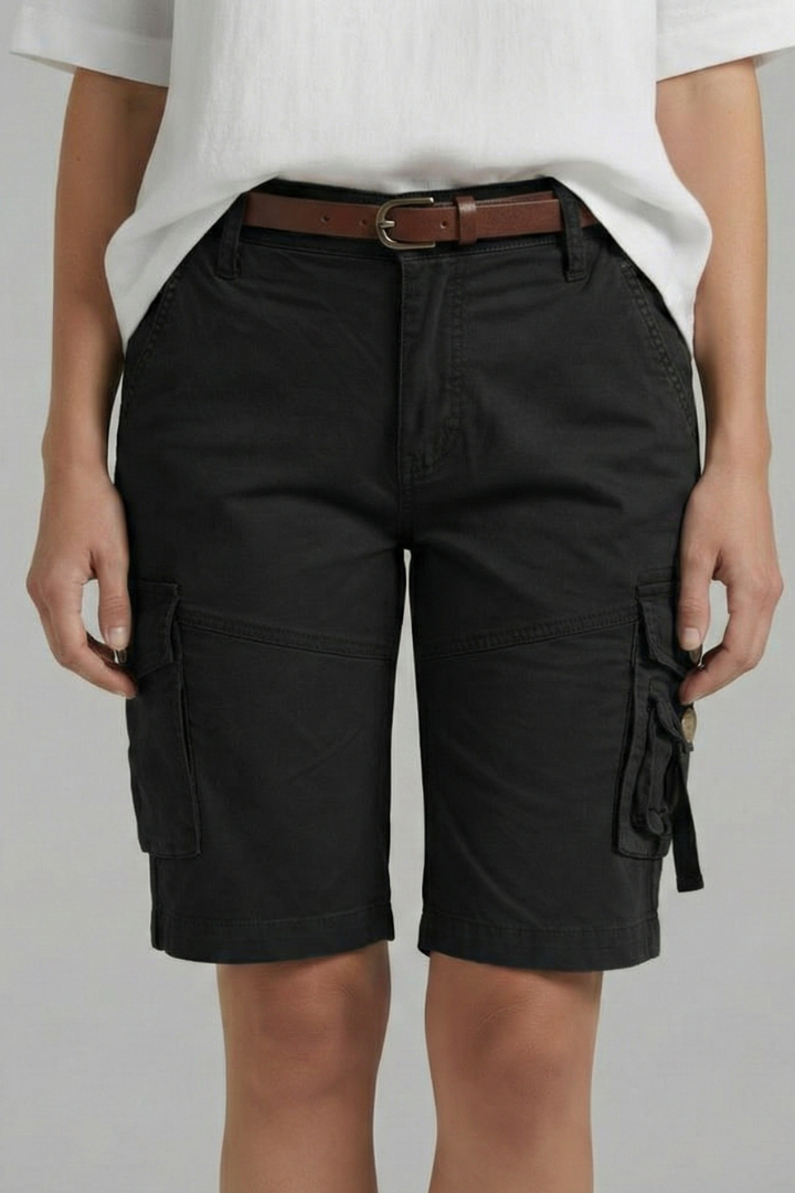 Bold Cargo Shorts with Multi-Pocket Detail