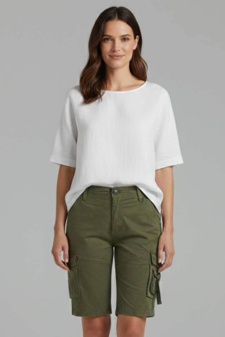 Bold Cargo Shorts with Multi-Pocket Detail
