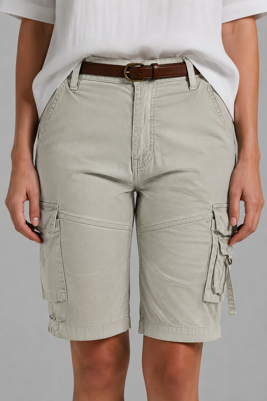 Bold Cargo Shorts with Multi-Pocket Detail
