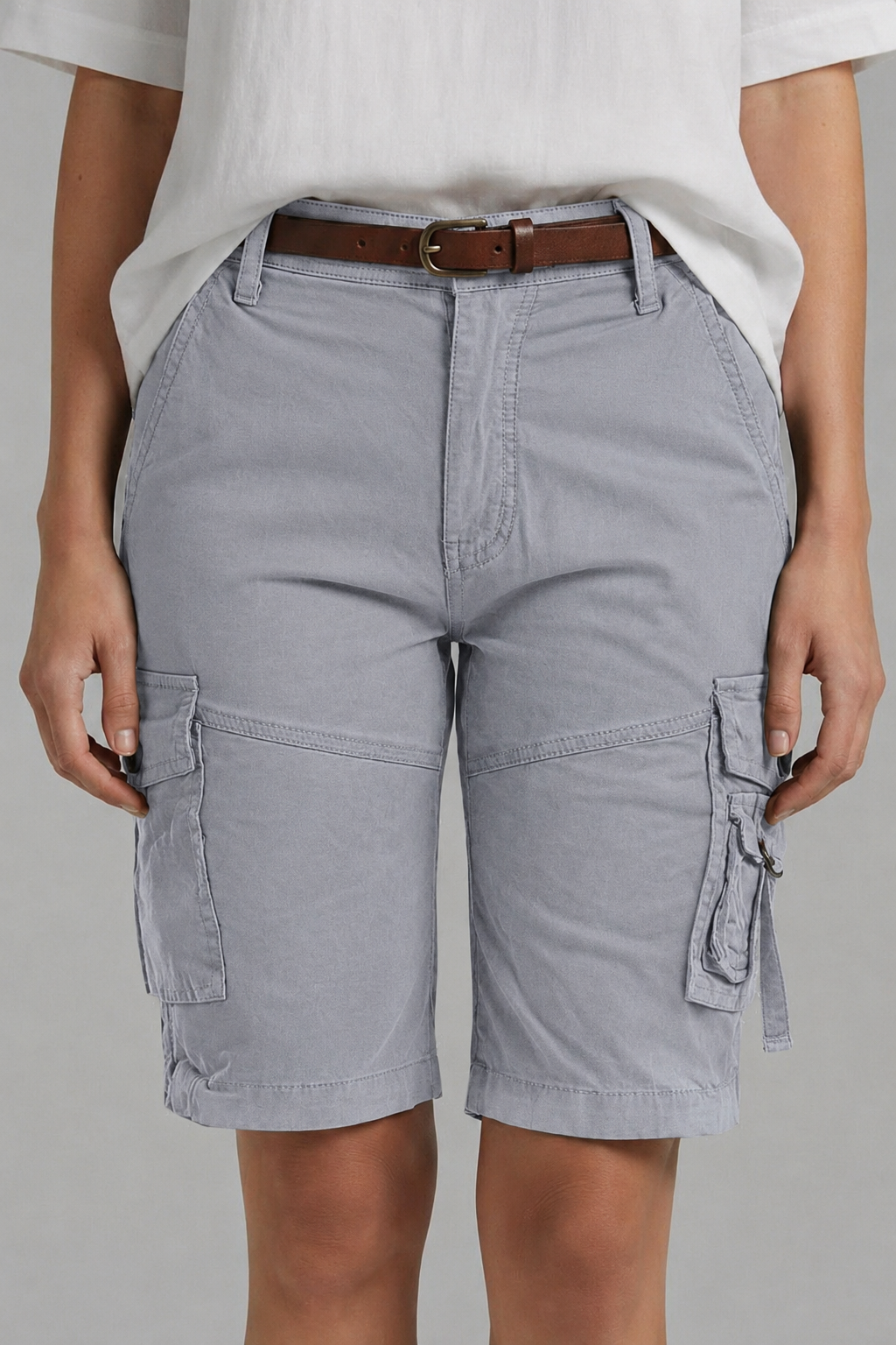 Bold Cargo Shorts with Multi-Pocket Detail