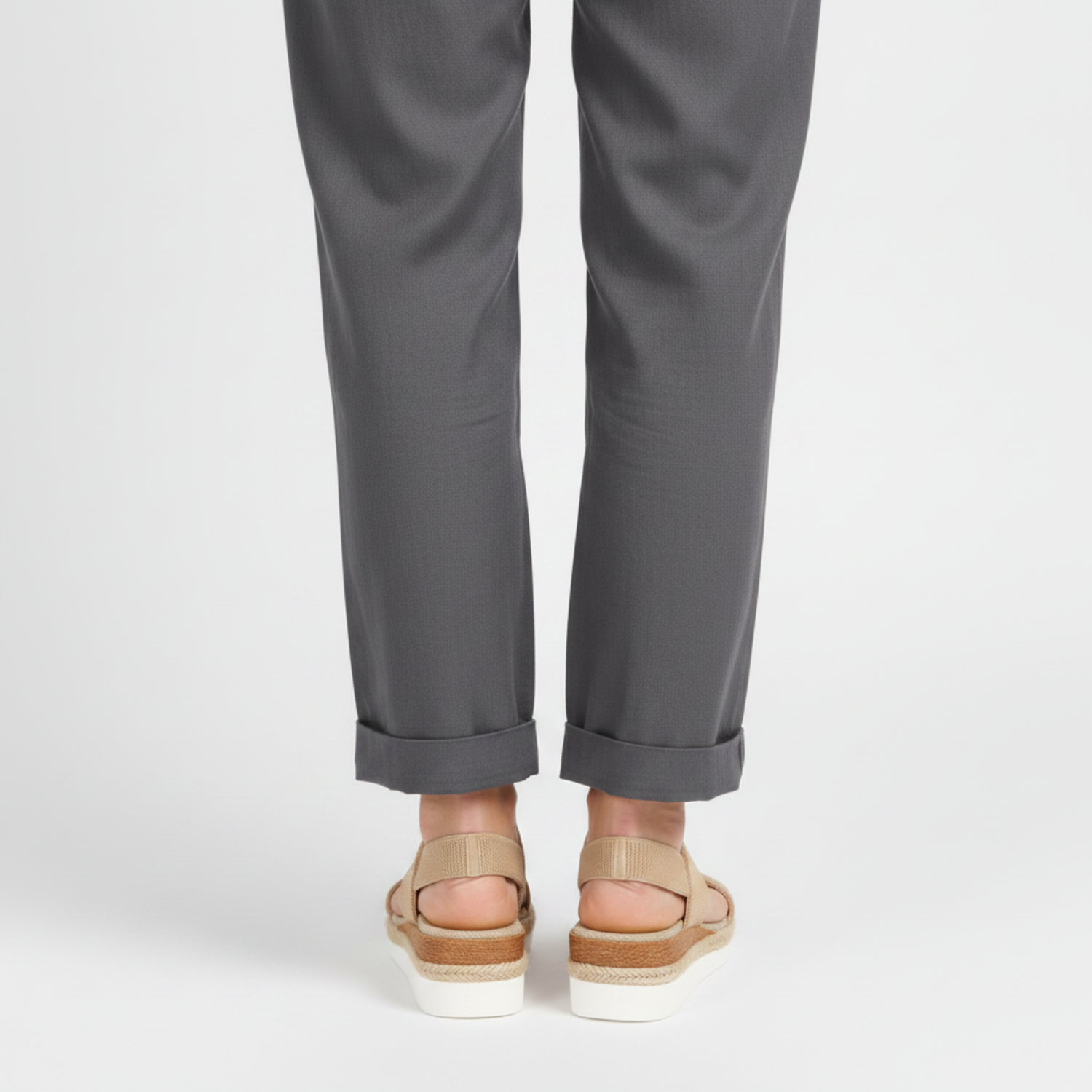 Comfortable Platform Espadrille Sandals with Elastic Straps