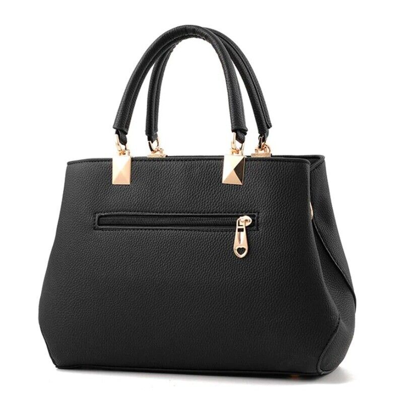 Leather Handbag with Bow and Star Charm Detail