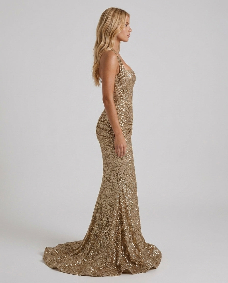 Fitted Sequin Mermaid Gown