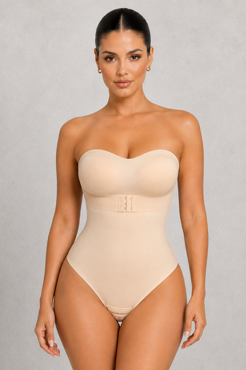 Fitted Sleeveless Strapless Shapewear Bodysuit