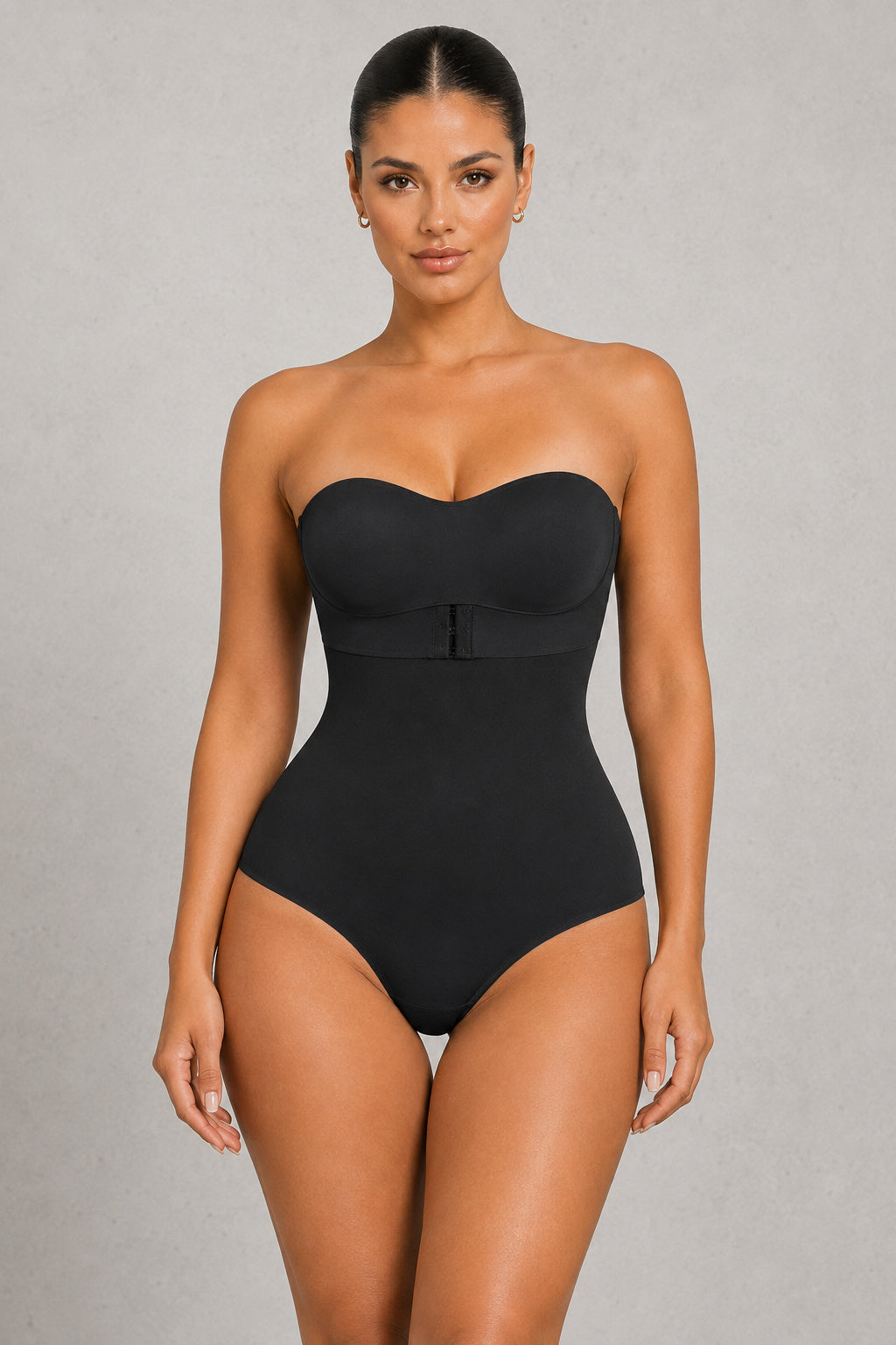 Fitted Sleeveless Strapless Shapewear Bodysuit