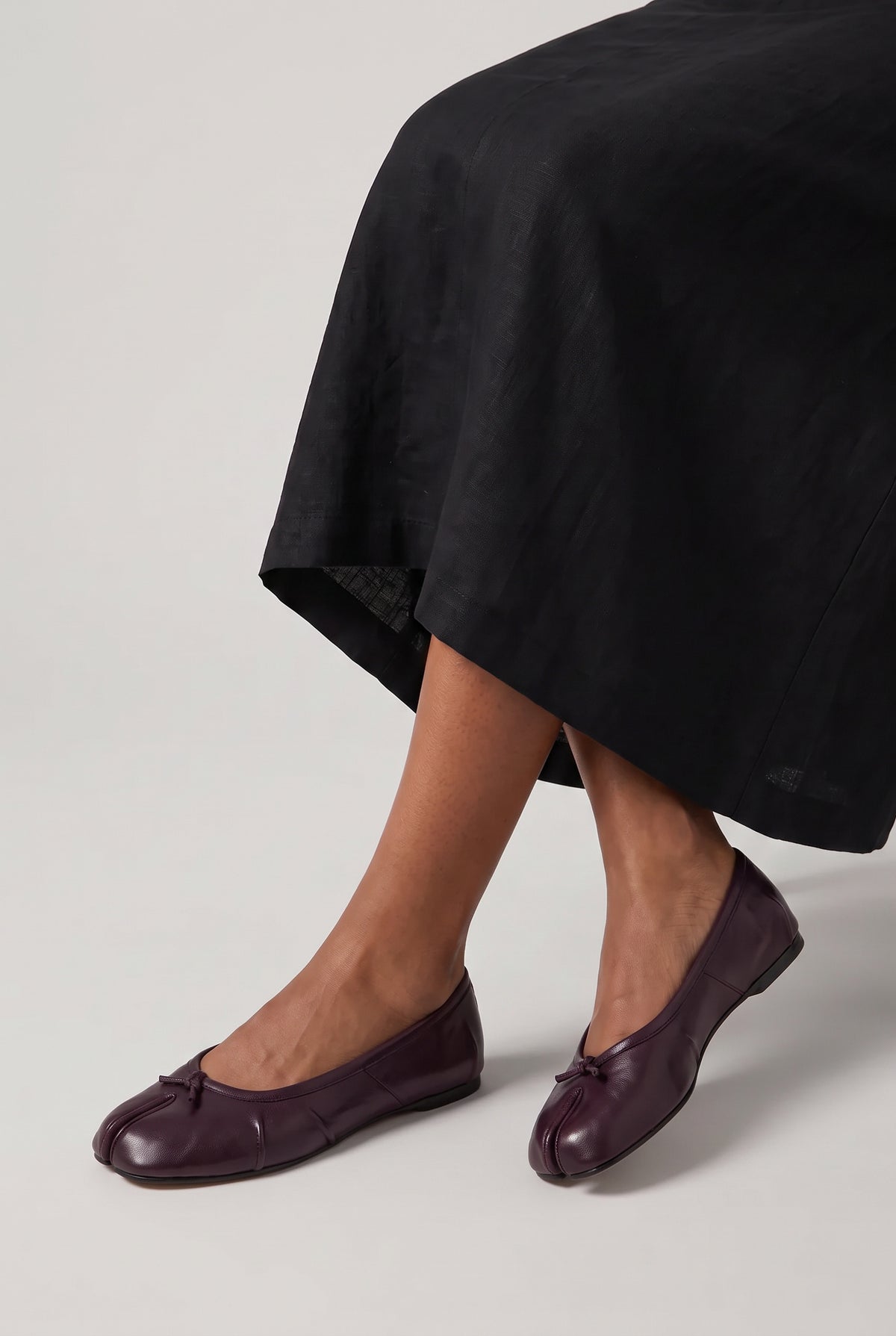 Leather Slip On Ballet Flats