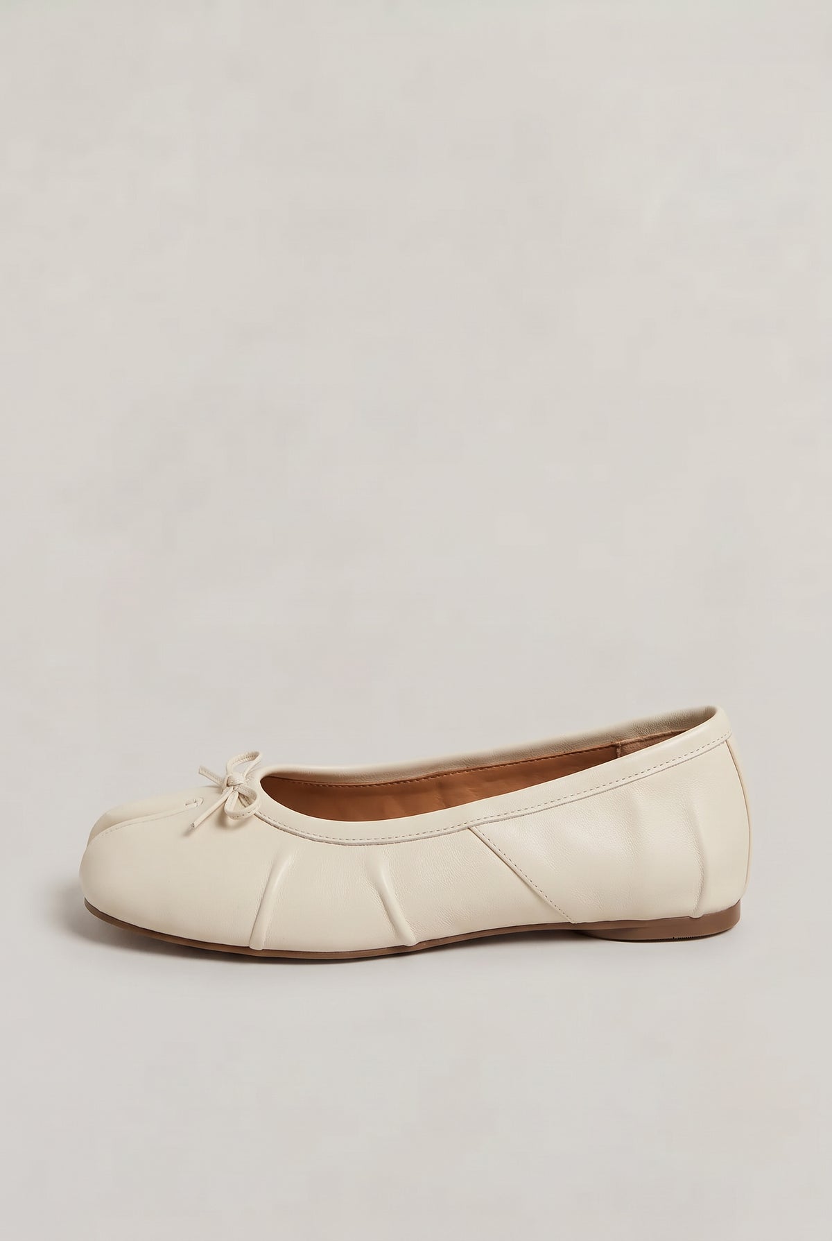Leather Slip On Ballet Flats