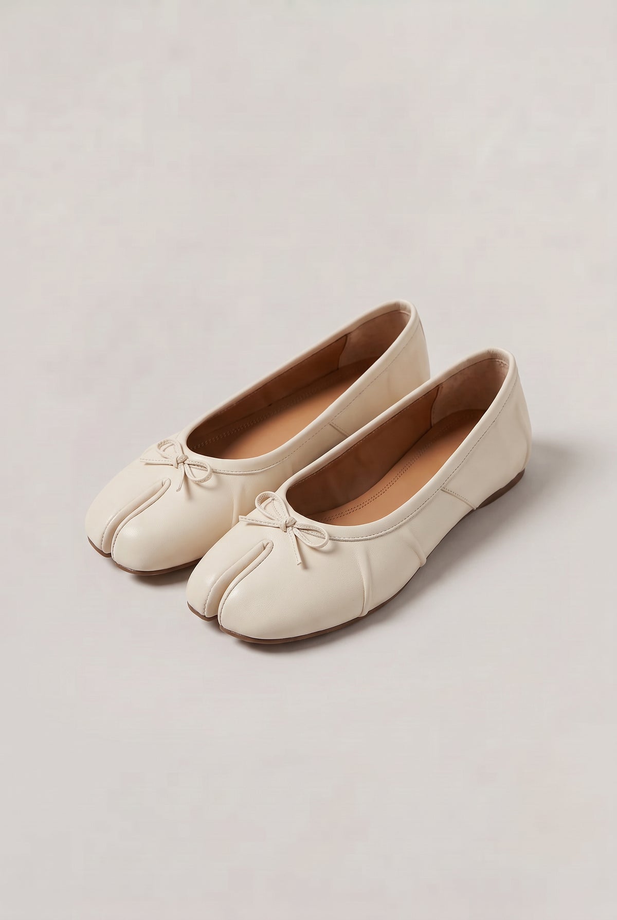 Leather Slip On Ballet Flats