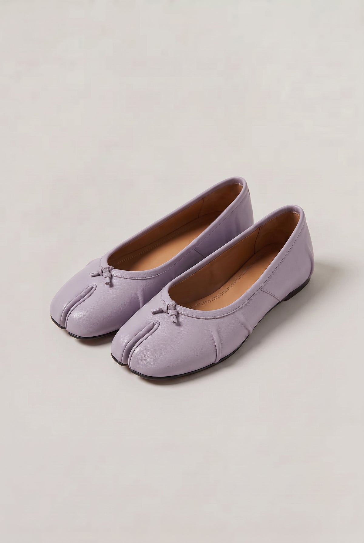 Leather Slip On Ballet Flats