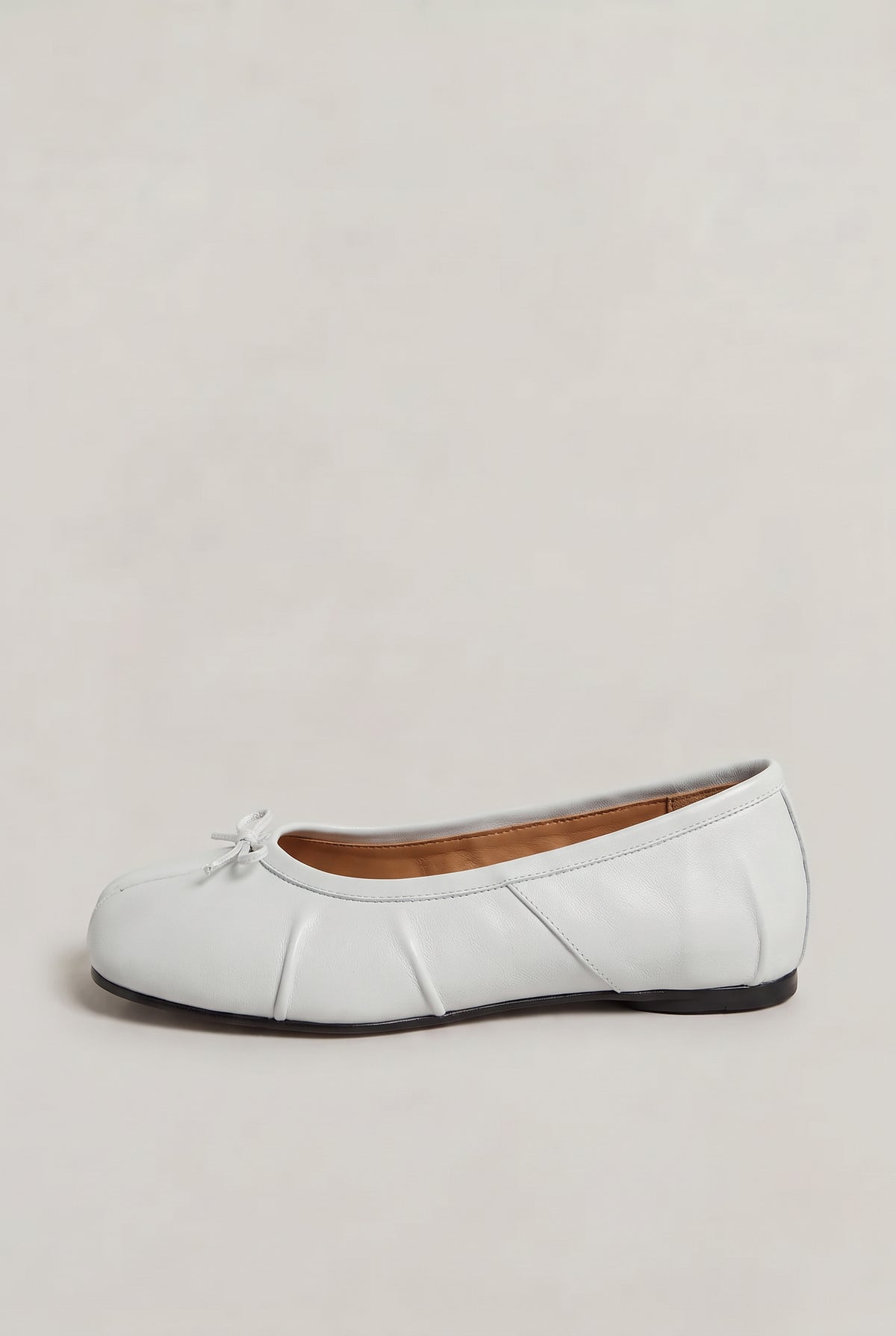 Leather Slip On Ballet Flats