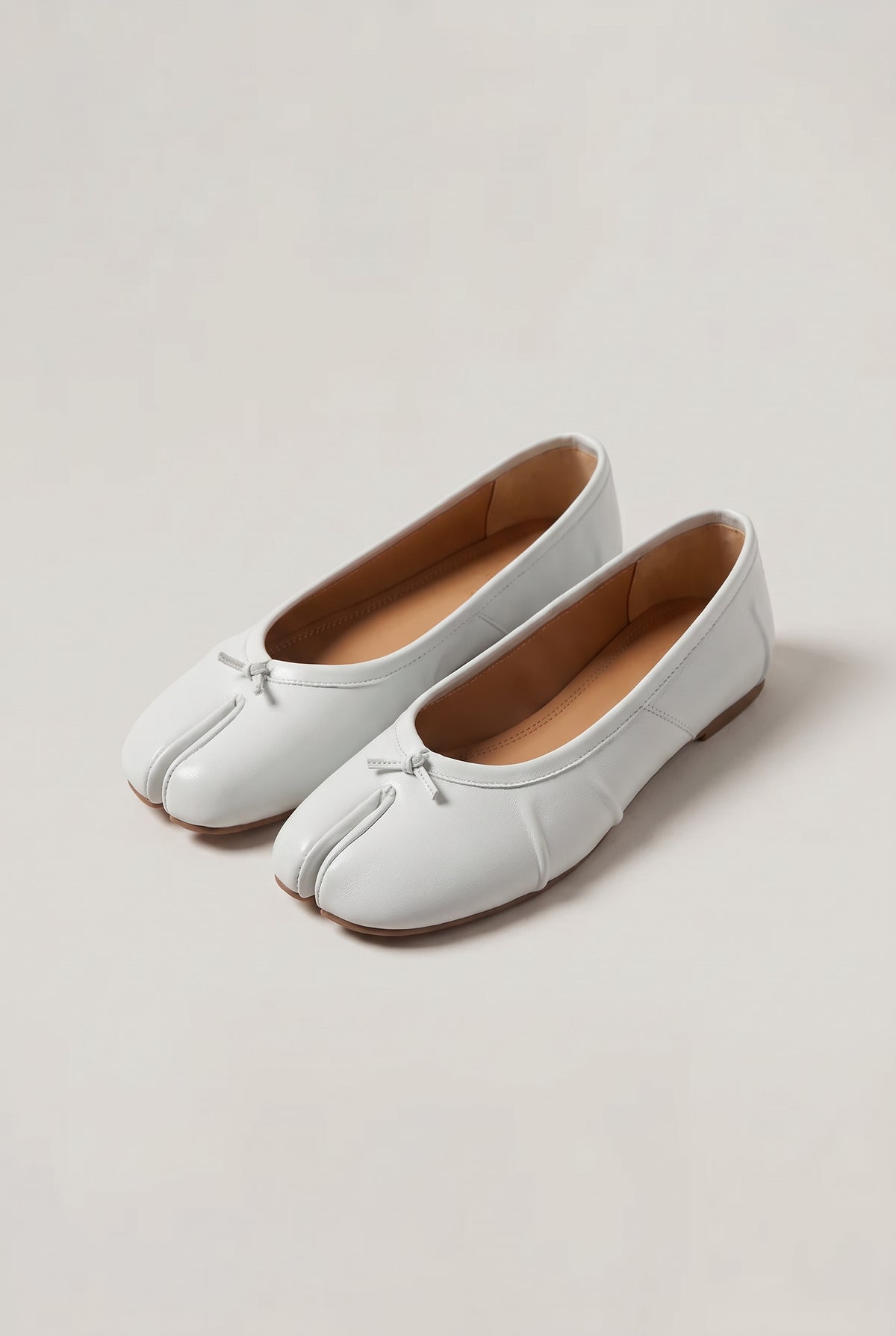 Leather Slip On Ballet Flats