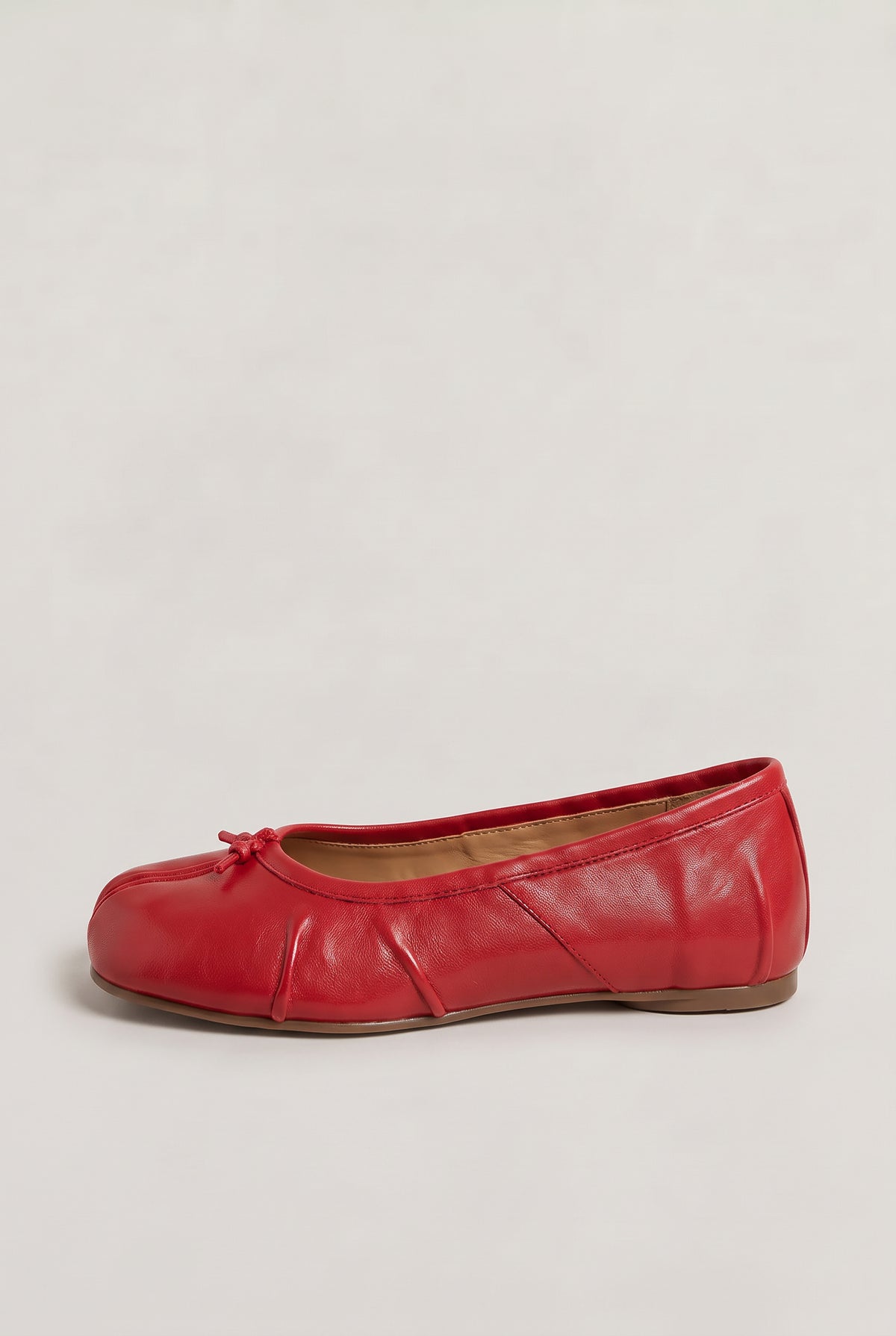 Leather Slip On Ballet Flats