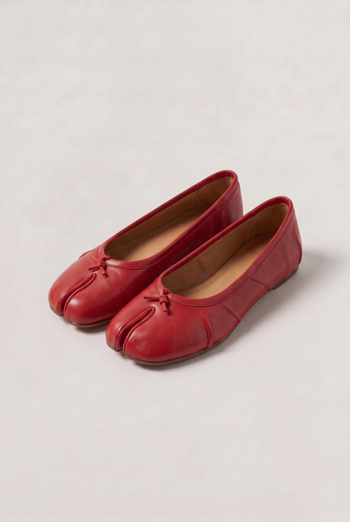 Leather Slip On Ballet Flats