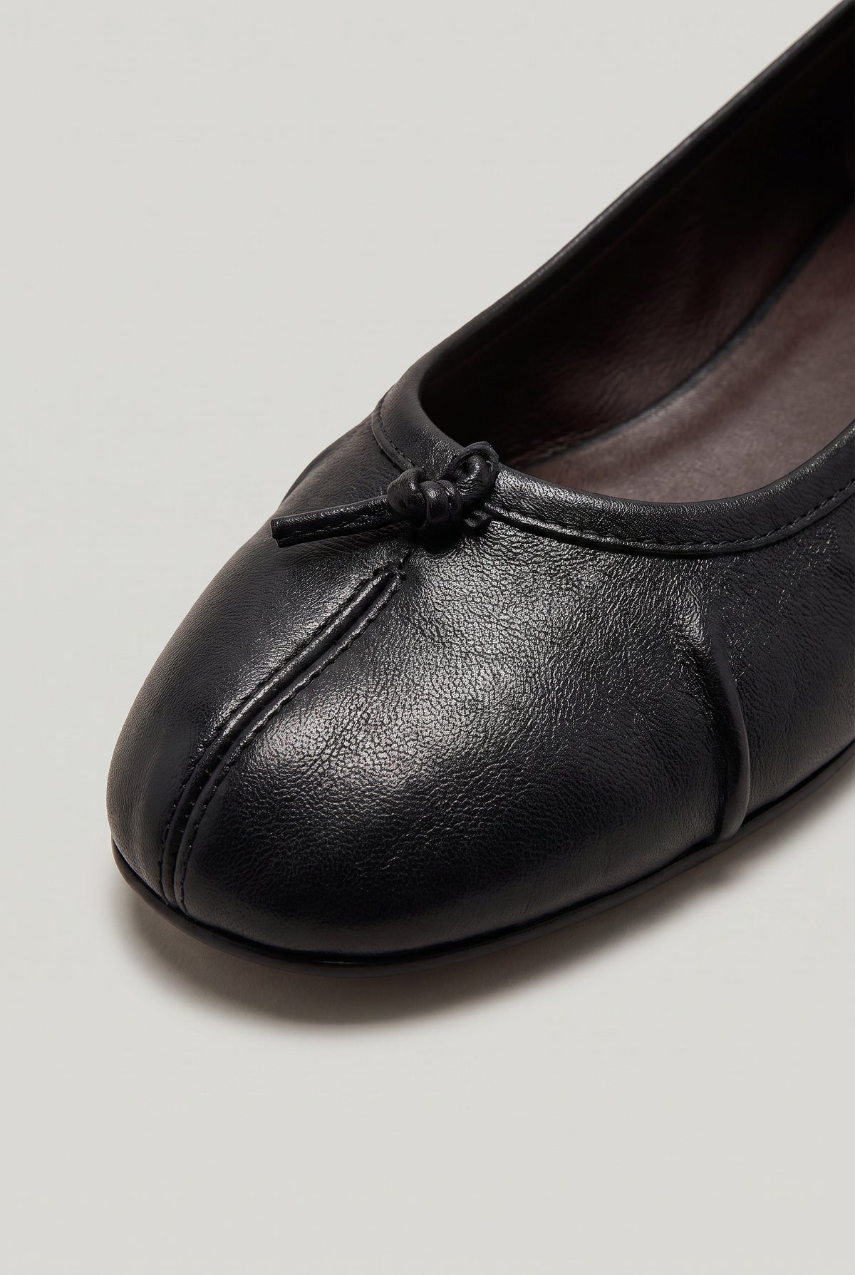 Leather Slip On Ballet Flats