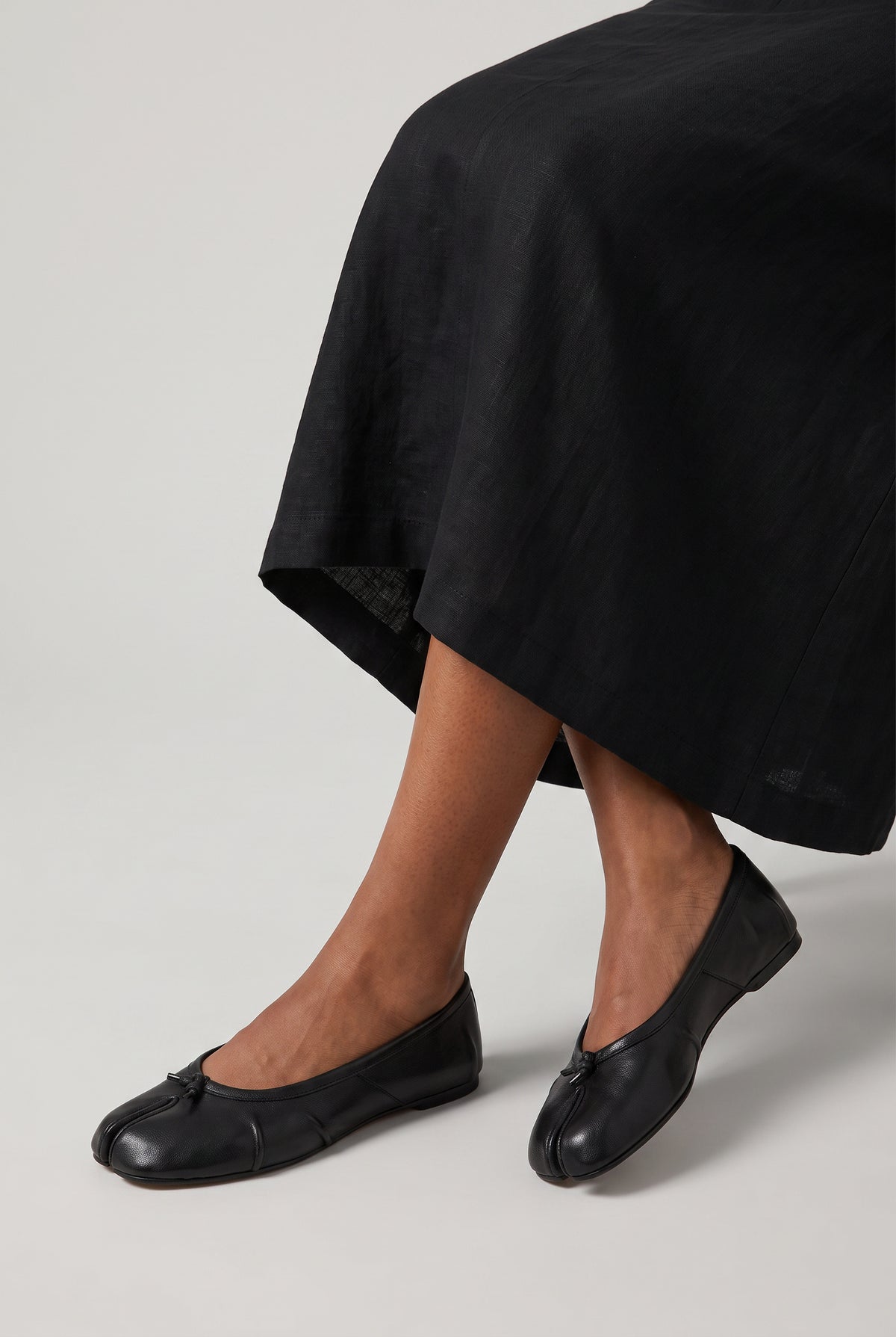 Leather Slip On Ballet Flats