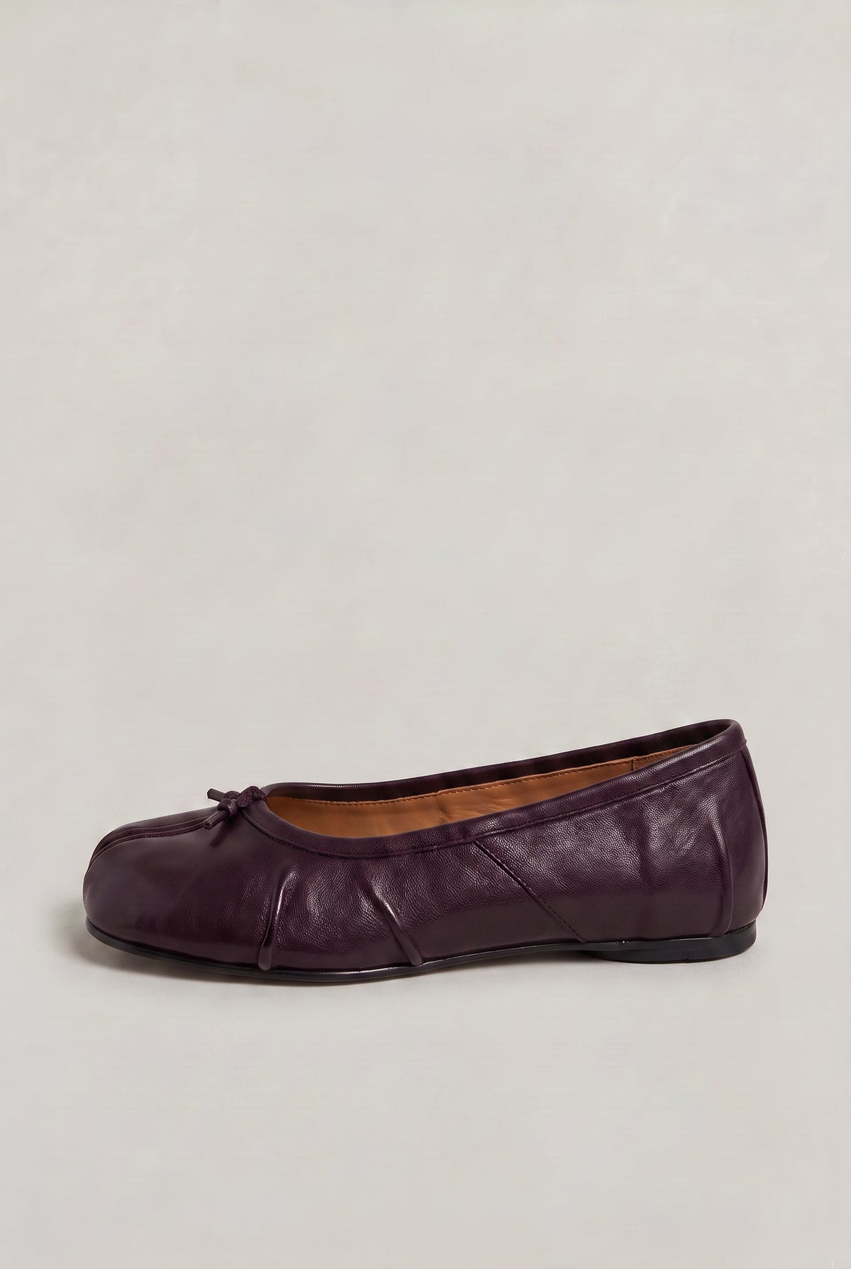 Leather Slip On Ballet Flats