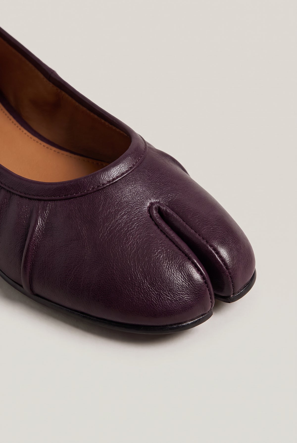 Leather Slip On Ballet Flats