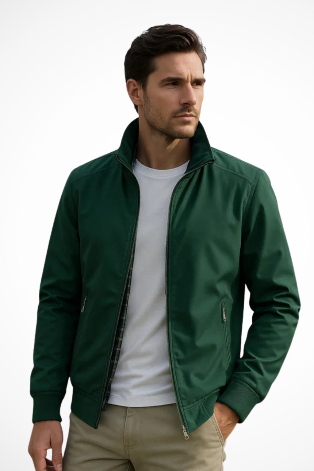 Men's Bomber Zip-Up Jacket