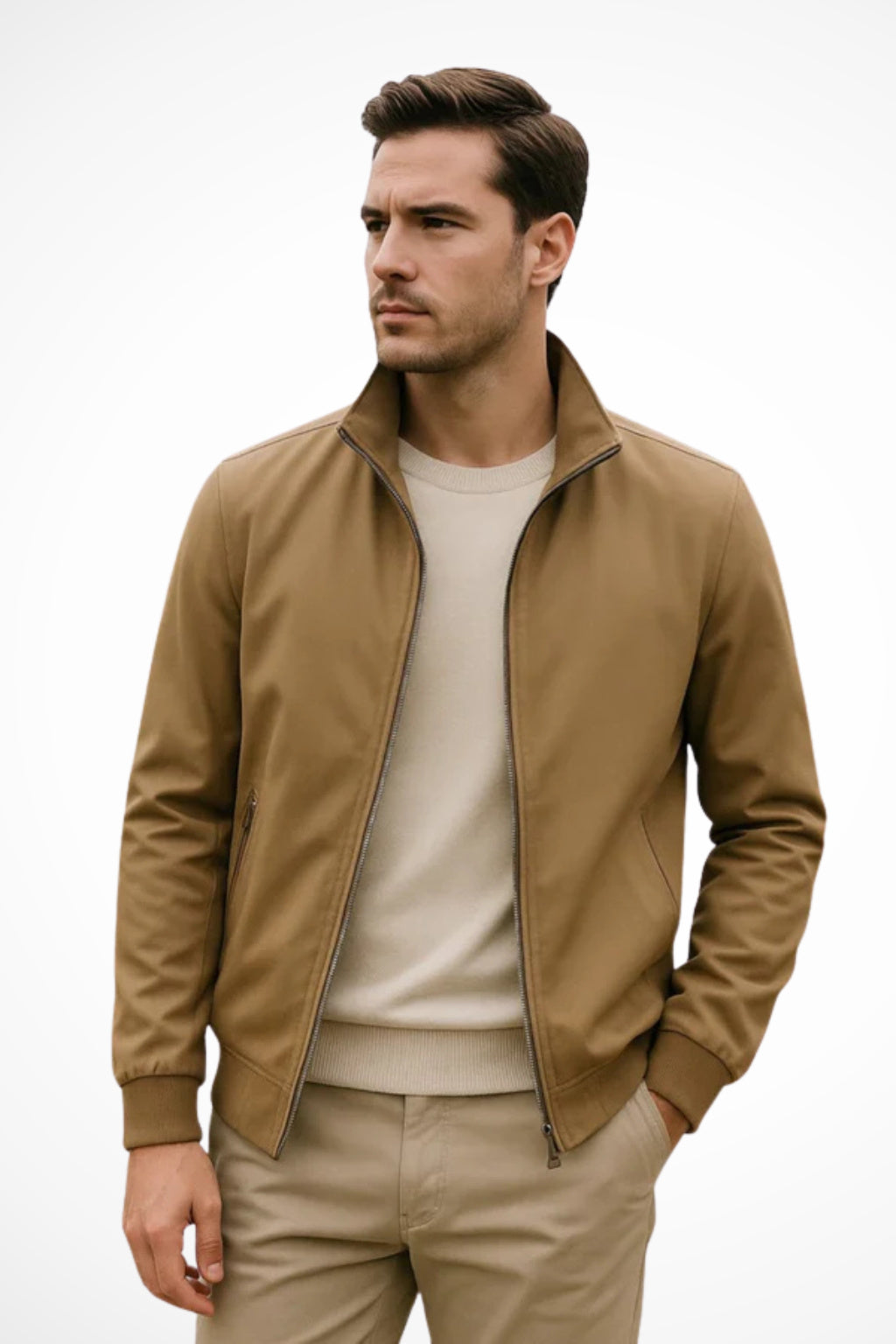 Men's Bomber Zip-Up Jacket