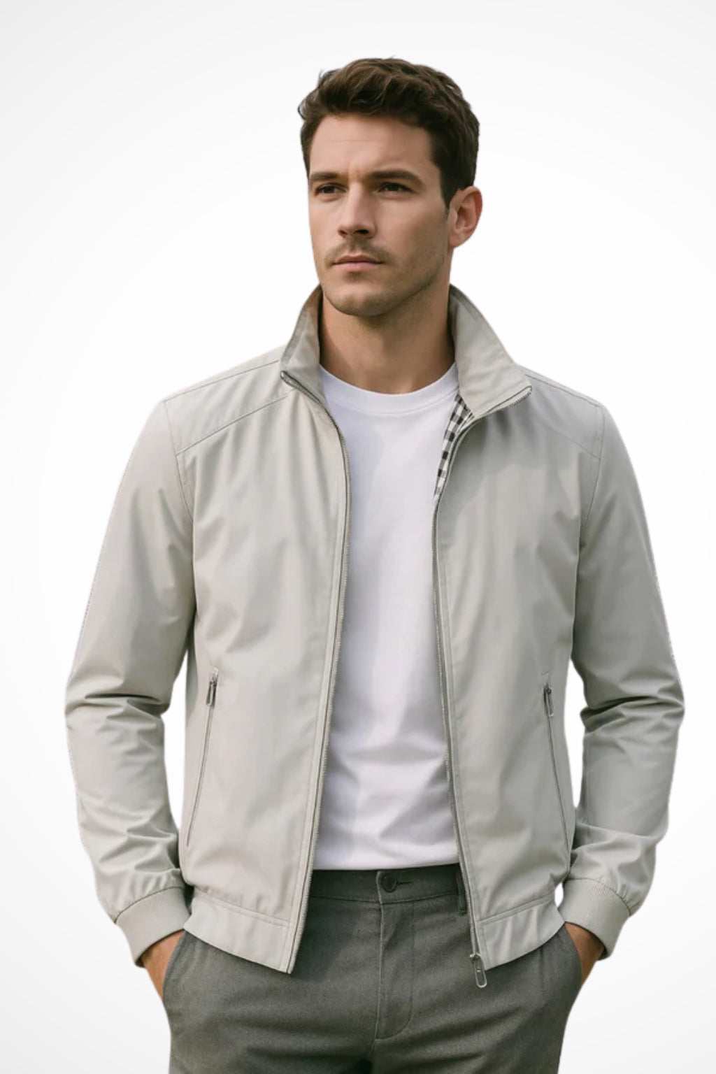 Men's Bomber Zip-Up Jacket