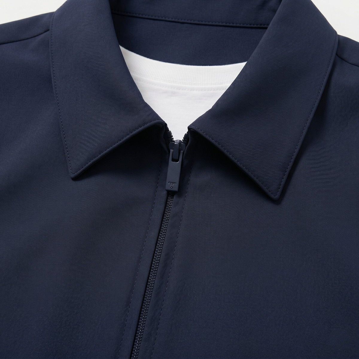 Men's Collared Zip-Up Blouson Jacket