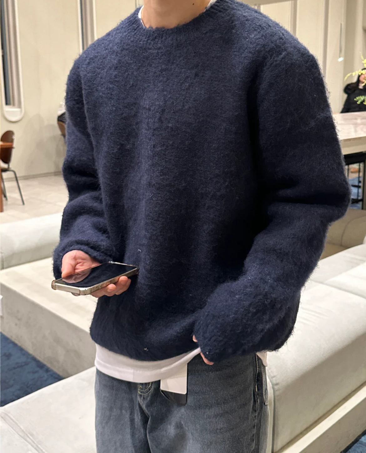 Men's Crew Neck Wool Jumper