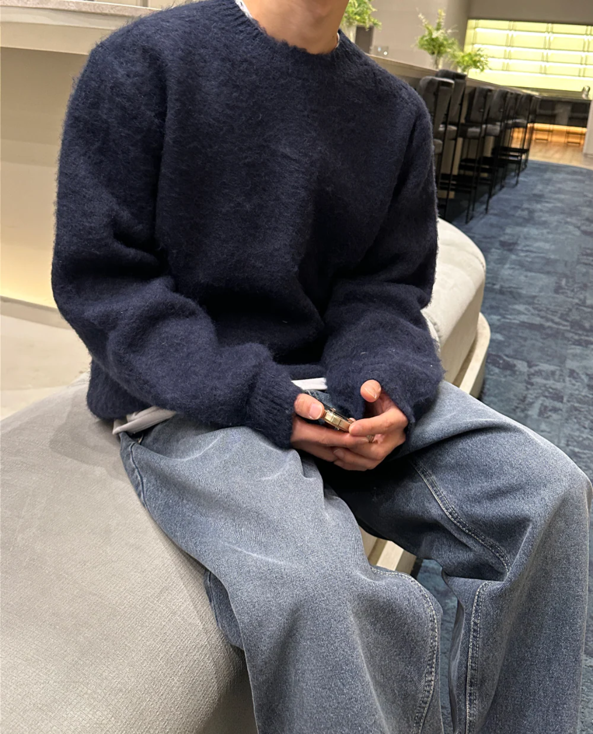 Men's Crew Neck Wool Jumper