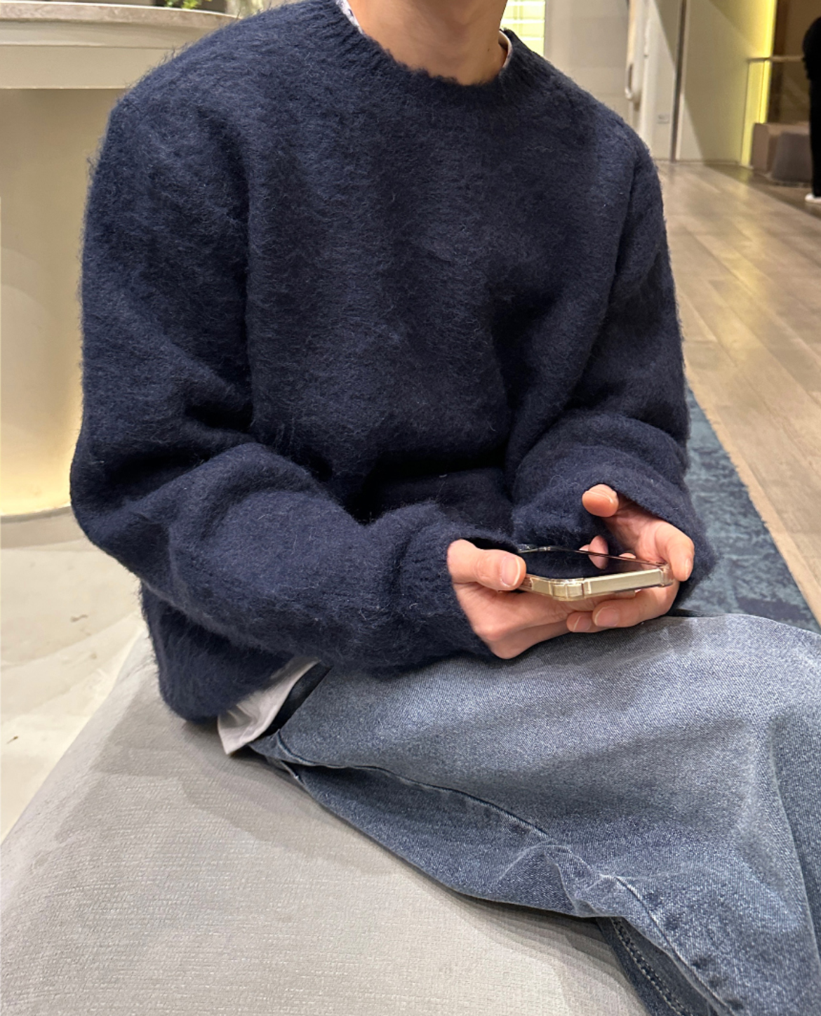 Men's Crew Neck Wool Jumper