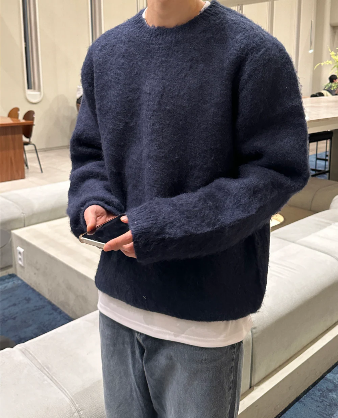 Men's Crew Neck Wool Jumper