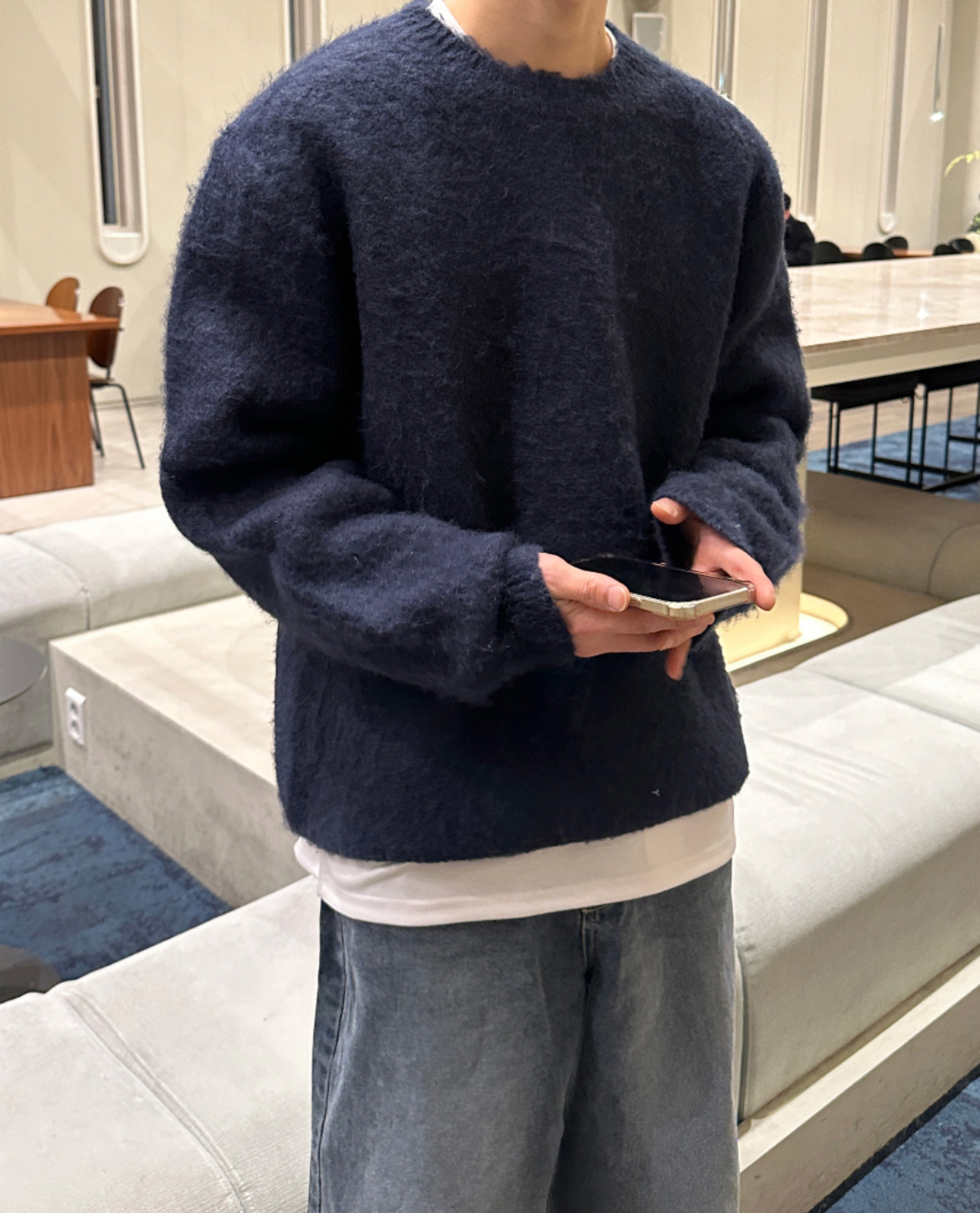 Men's Crew Neck Wool Jumper