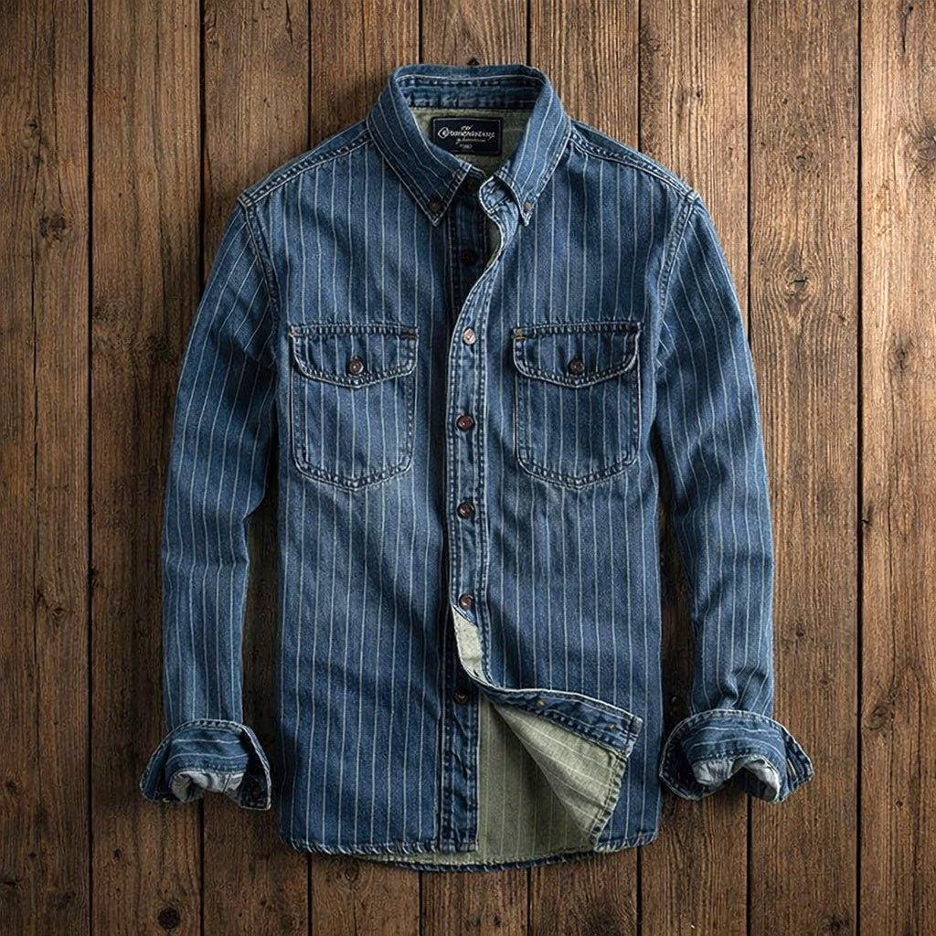 Men's Denim Long Sleeve Shirt