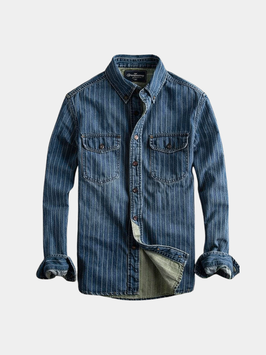 Men's Denim Long Sleeve Shirt