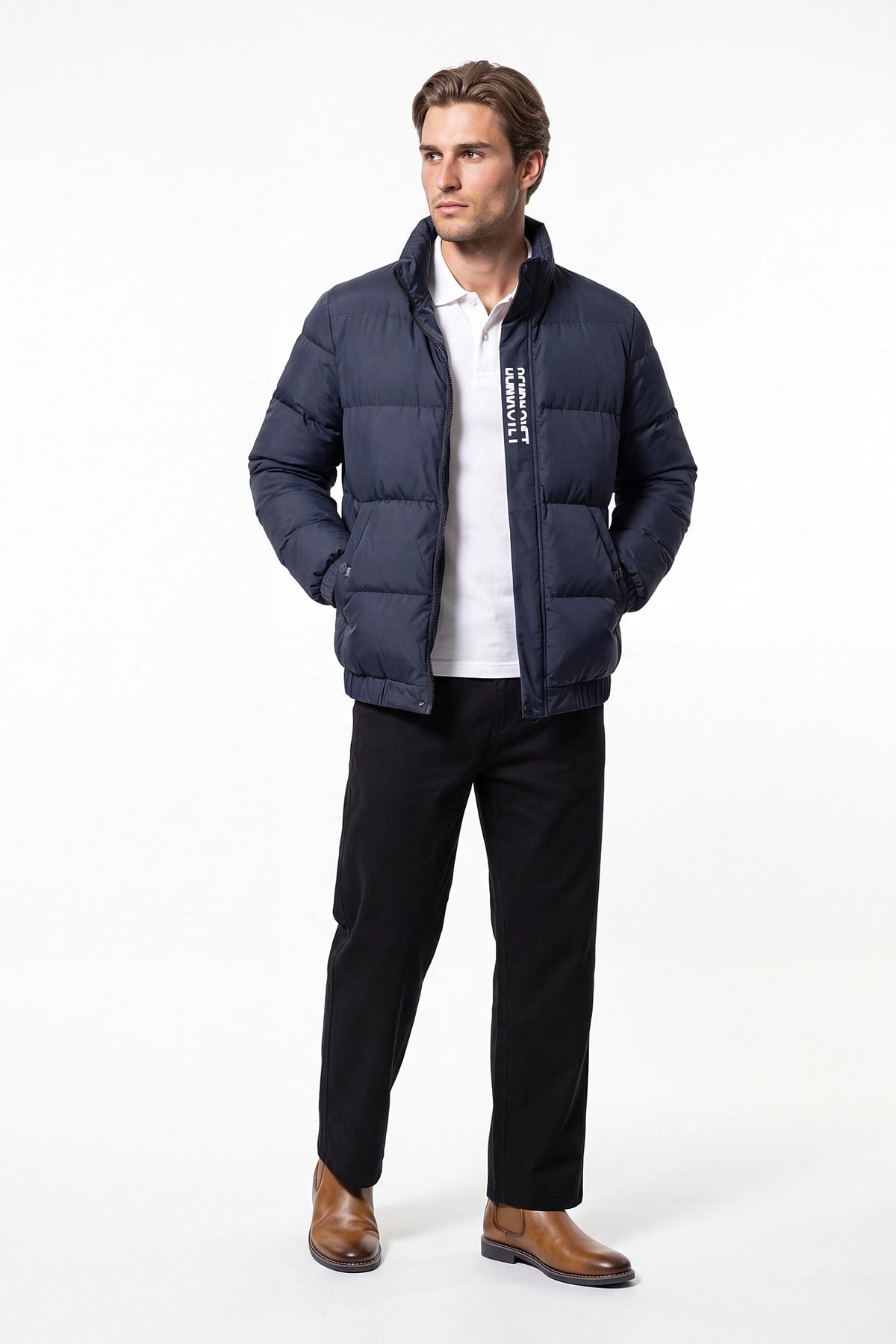 Men's High Collar Winter Warm Puffer Jacket