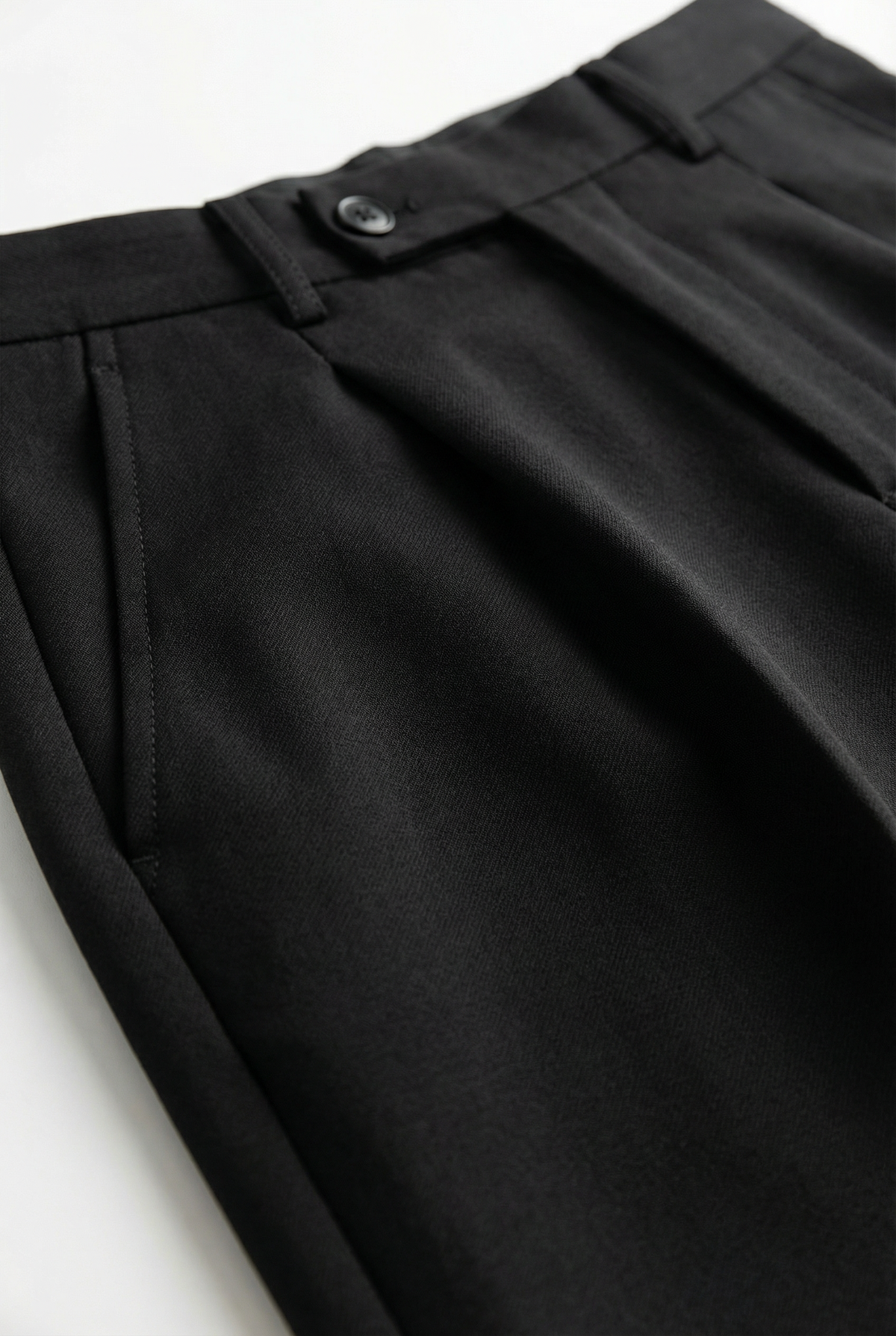 Men's High Waisted Pleated Trousers