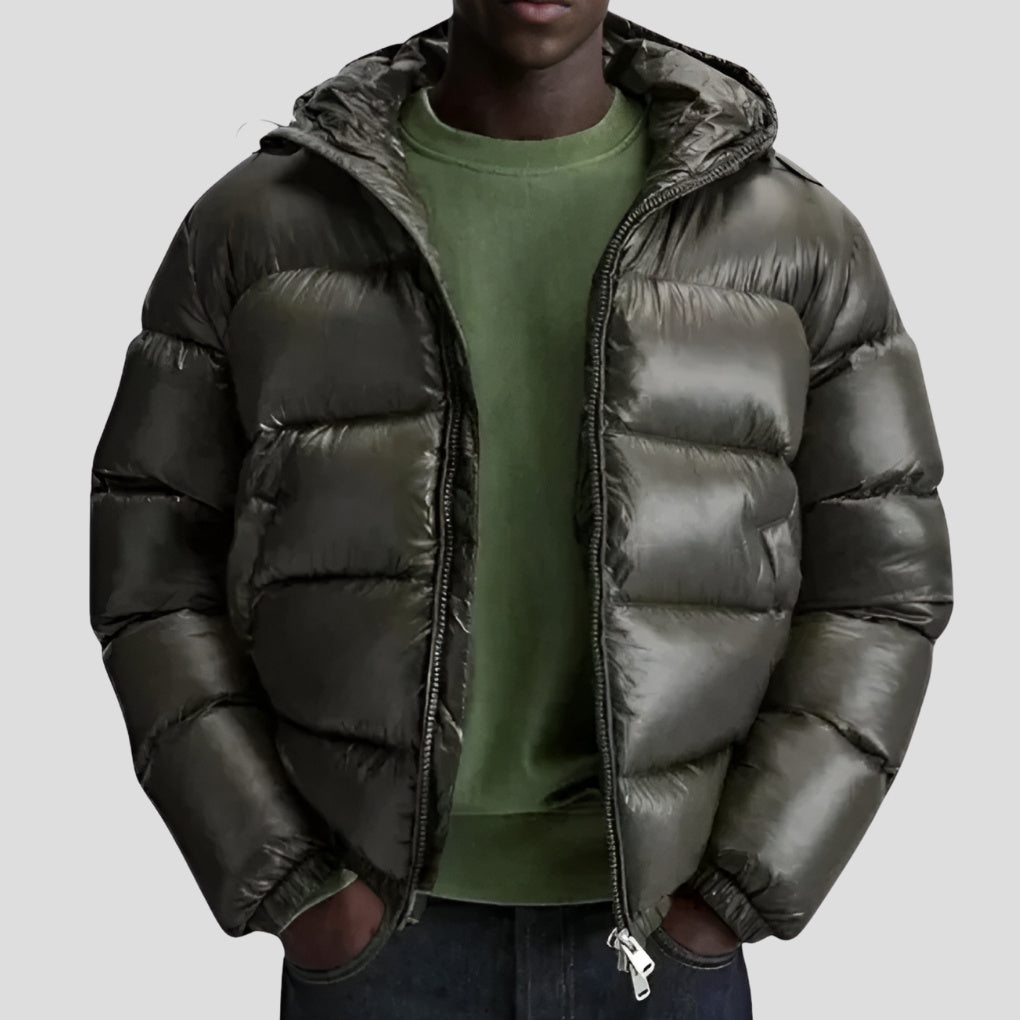 Men's Hooded Insulated Puffer Jacket