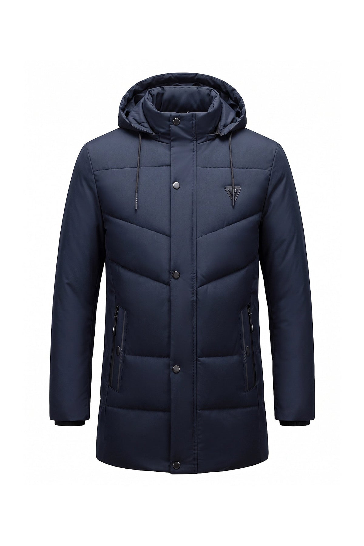 Men's Hooded Longline Puffer Coat