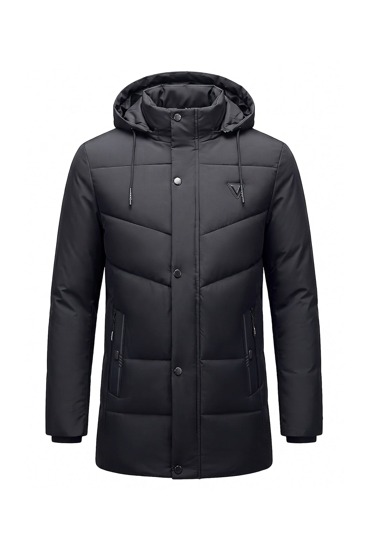 Men's Hooded Longline Puffer Coat