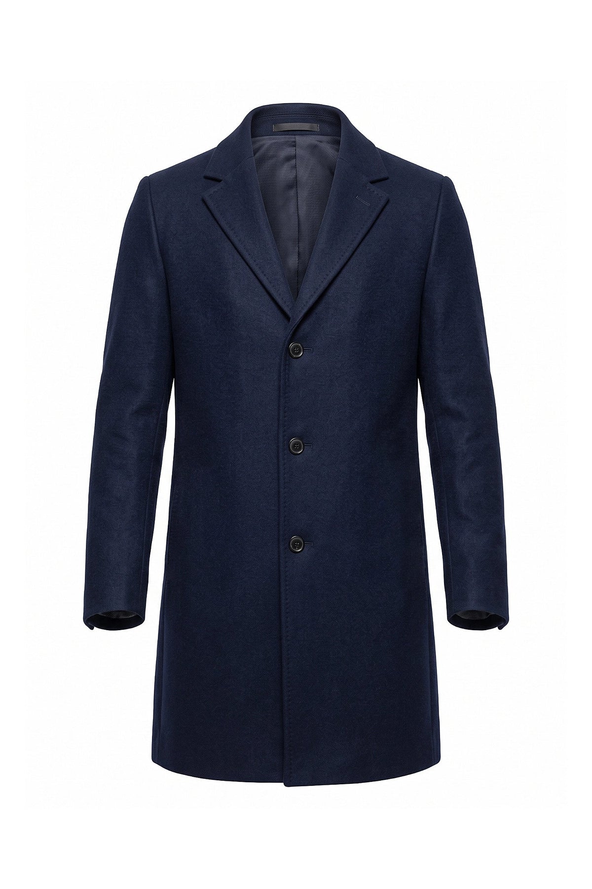 Men's Longline Single Breasted Overcoat