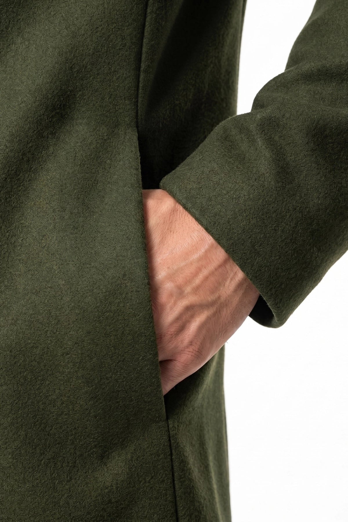 Men's Longline Single Breasted Overcoat