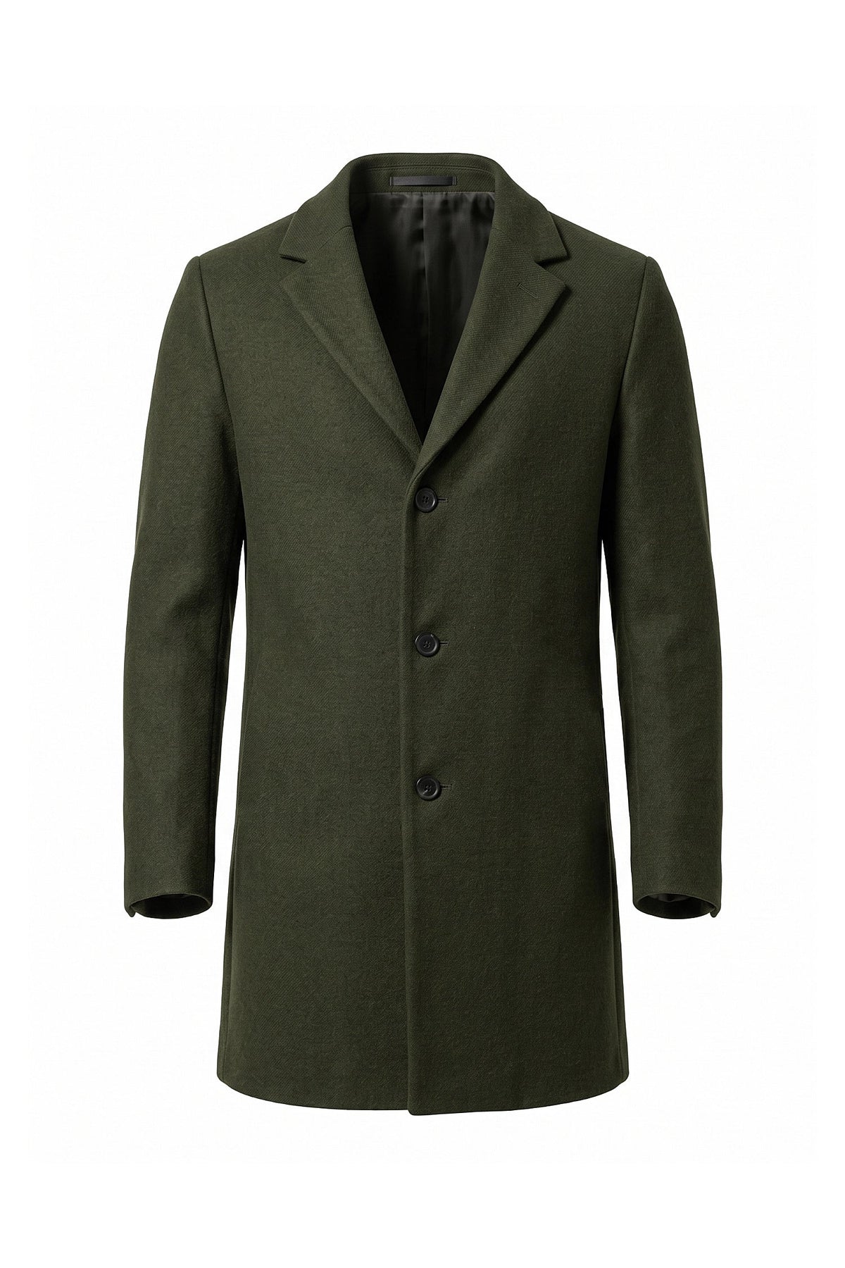 Men's Longline Single Breasted Overcoat