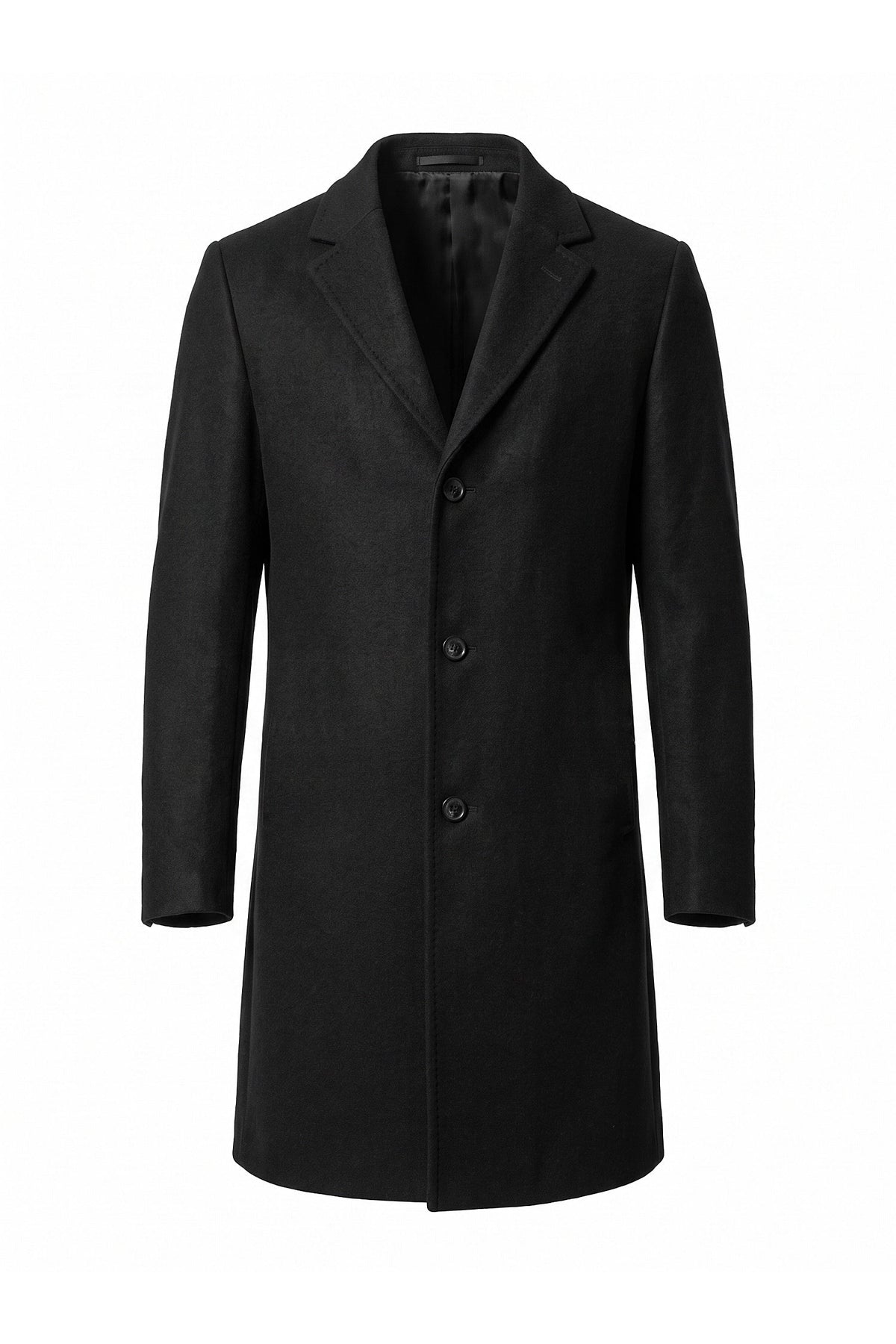 Men's Longline Single Breasted Overcoat