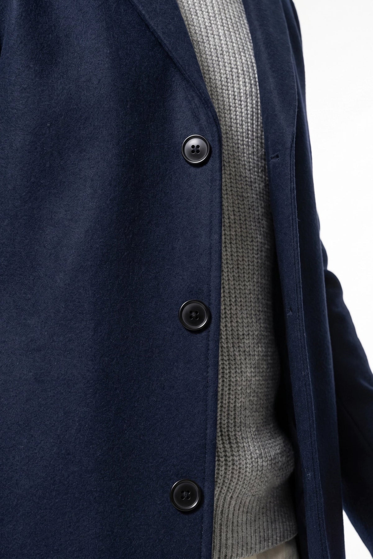 Men's Longline Single Breasted Overcoat