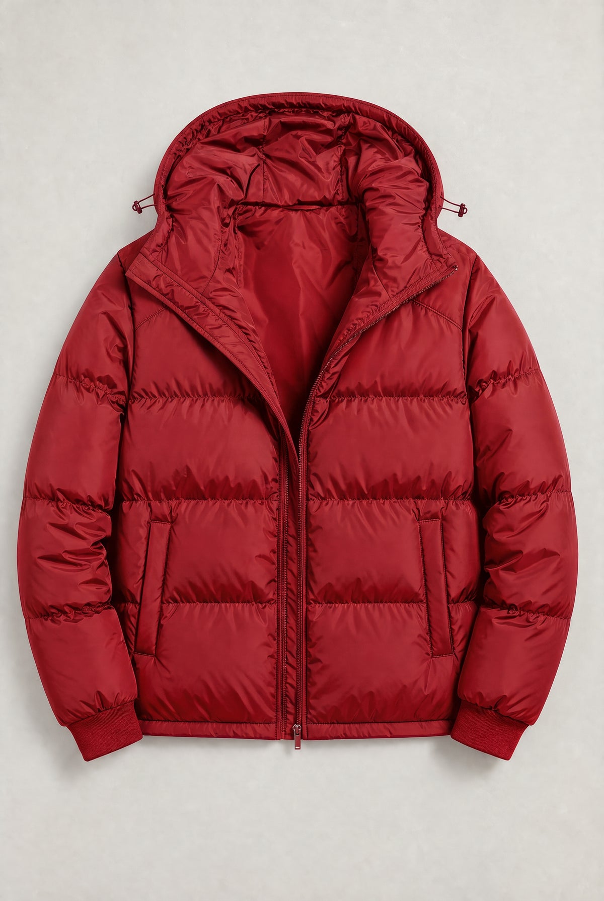 Men's Loose Relaxed Hooded Puffer Jacket