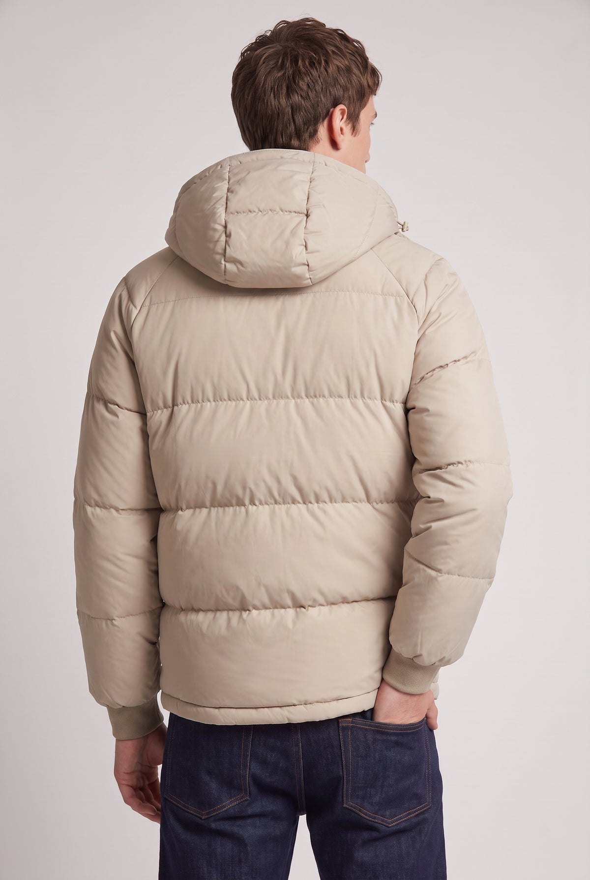 Men's Loose Relaxed Hooded Puffer Jacket