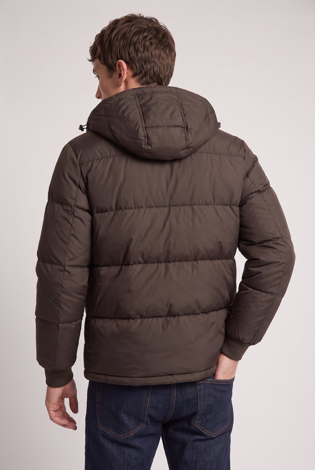 Men's Loose Relaxed Hooded Puffer Jacket