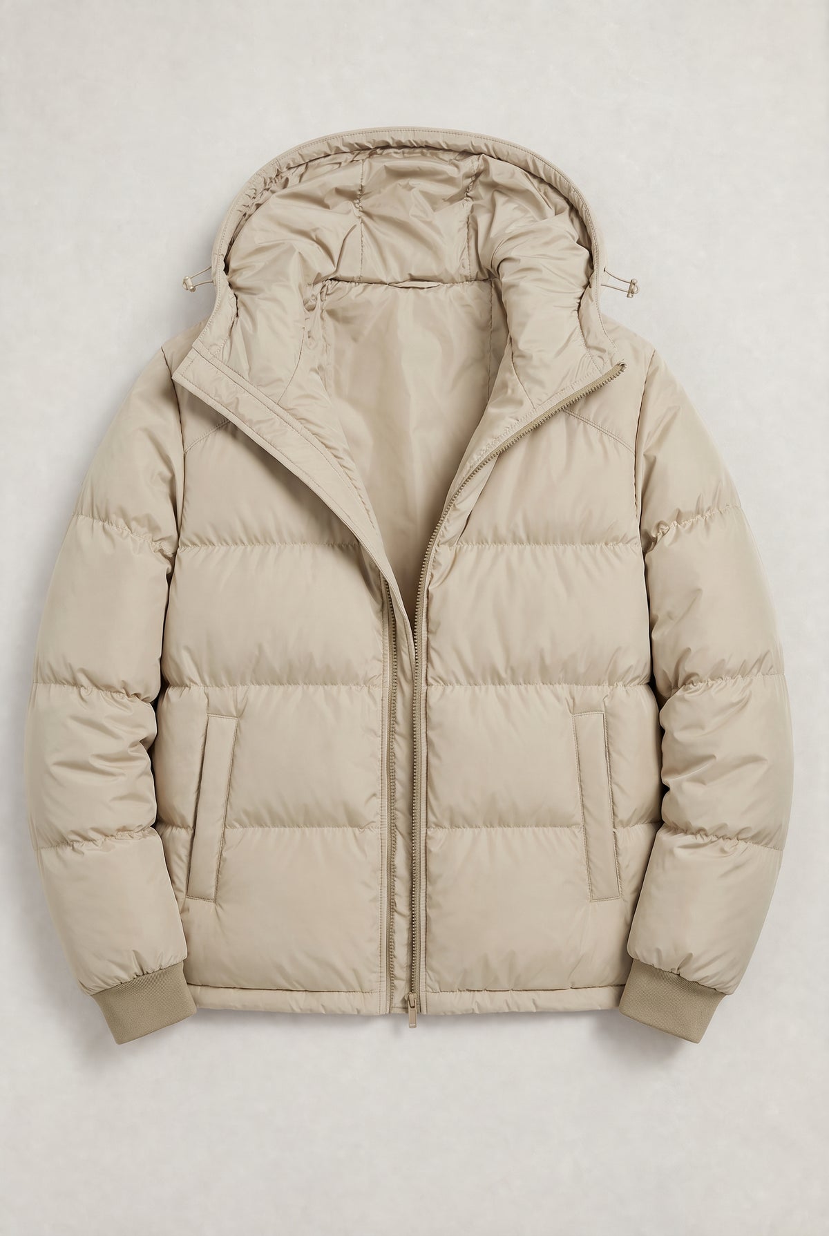 Men's Loose Relaxed Hooded Puffer Jacket