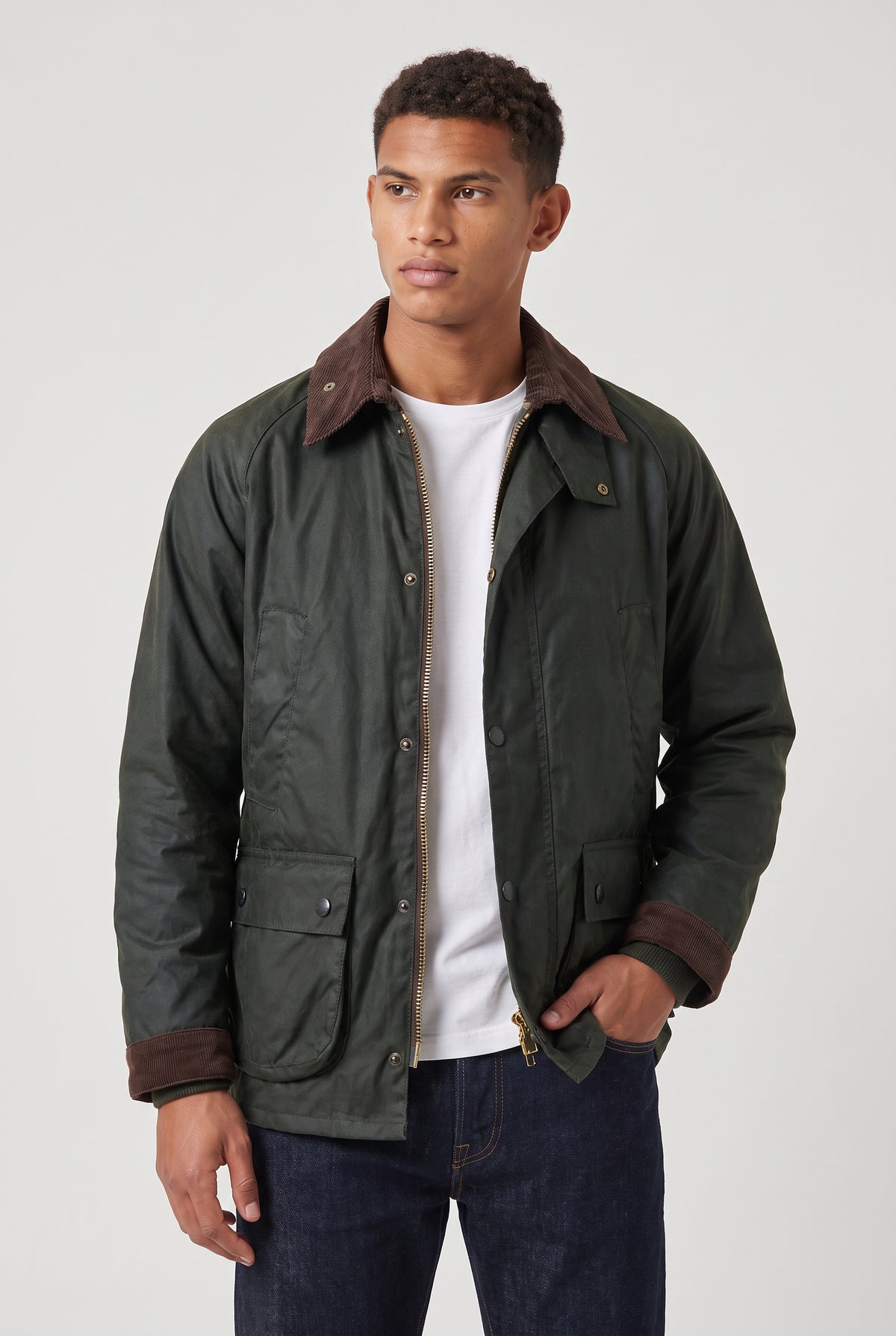 Men's Loose Zip-Up Casual Jacket