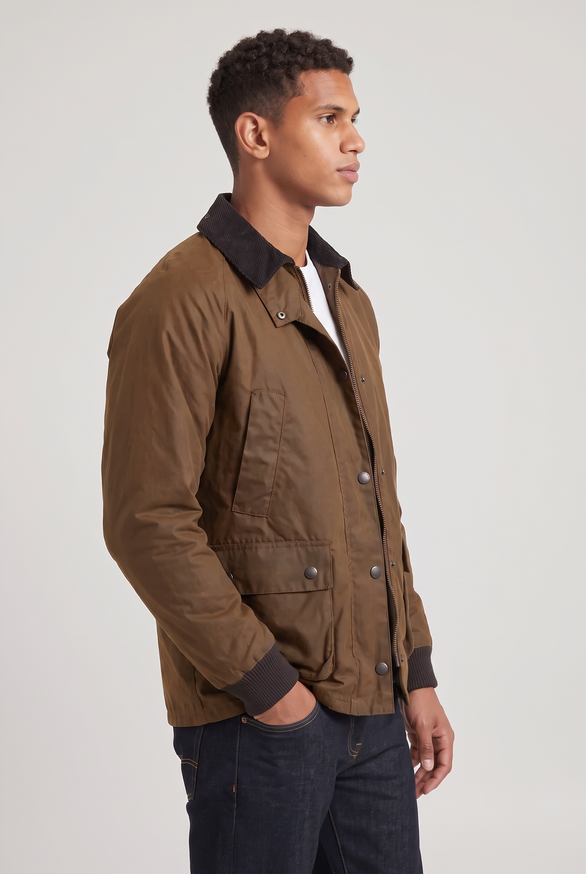Men's Loose Zip-Up Casual Jacket