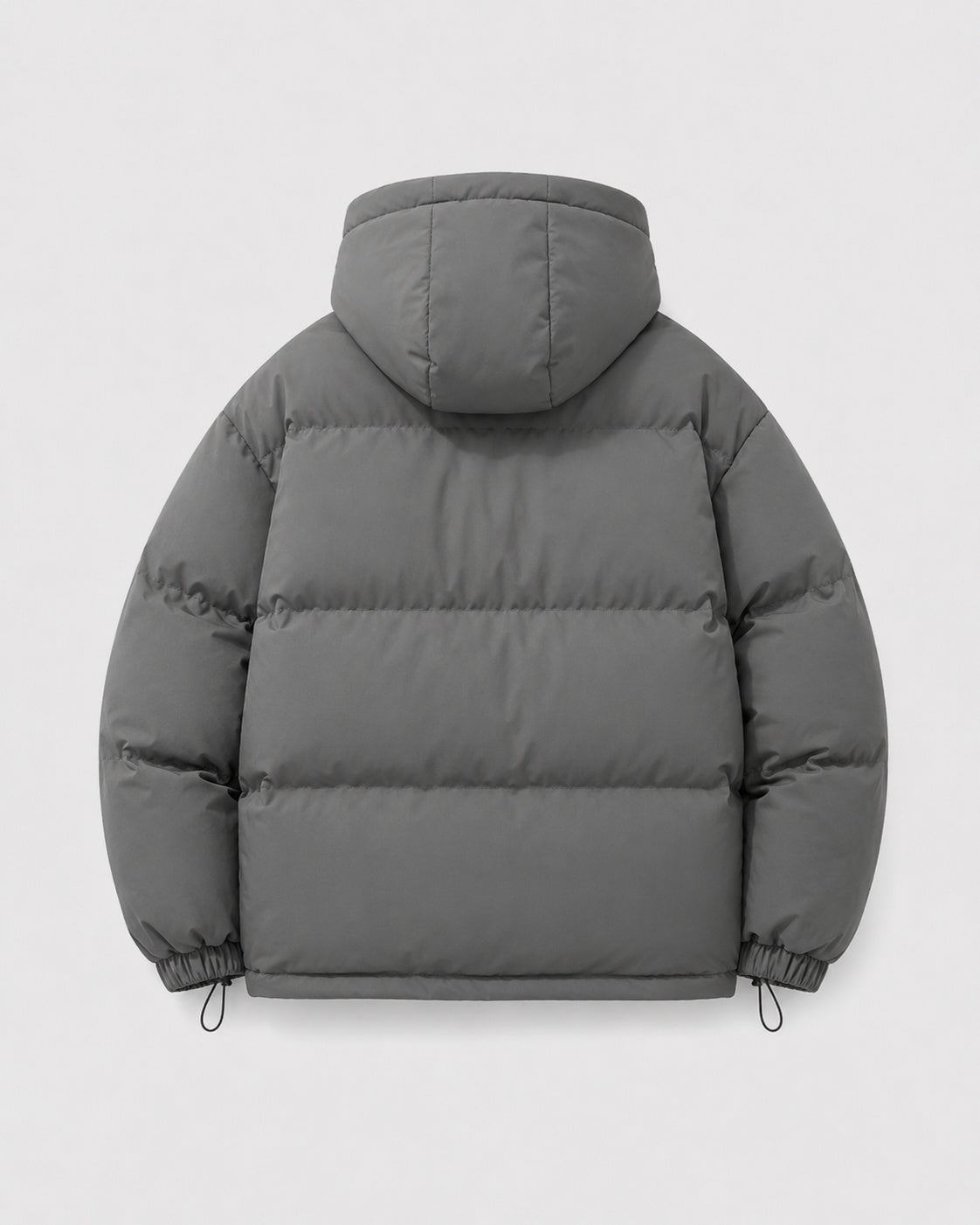 Men's Oversized Zip-Up Hooded Puffer Jacket